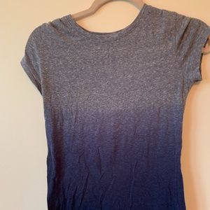 Blue ombré short sleeve shirt